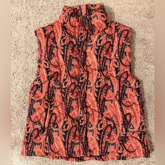 Free People Flora Vest Puffer Paisley Quilt Sz Xs Oversized warmth Quiet Luxury - Picture 10 of 11